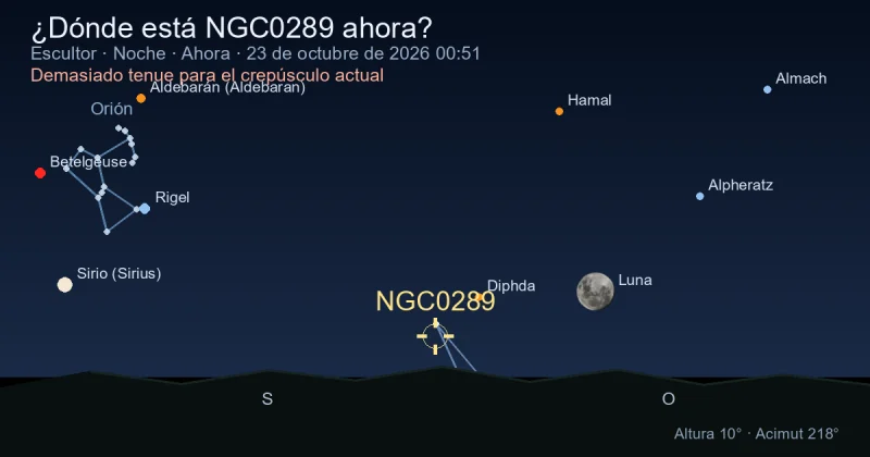 ¿Dónde está NGC0289 ahora?