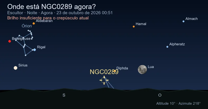 Onde está NGC0289 agora?