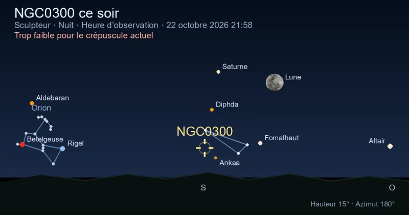 NGC0300 ce soir