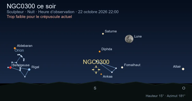 NGC0300 ce soir