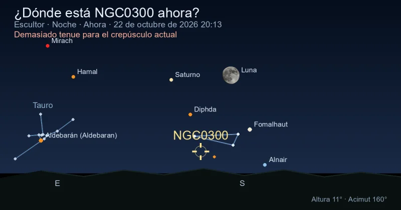¿Dónde está NGC0300 ahora?