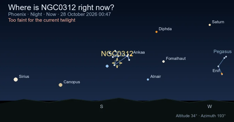 Where is NGC0312 right now?