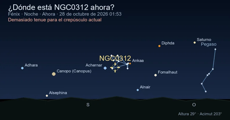 ¿Dónde está NGC0312 ahora?