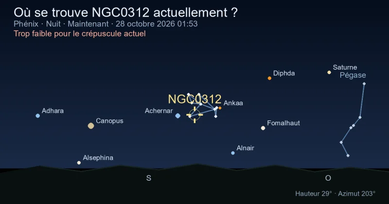 Où se trouve NGC0312 actuellement ?