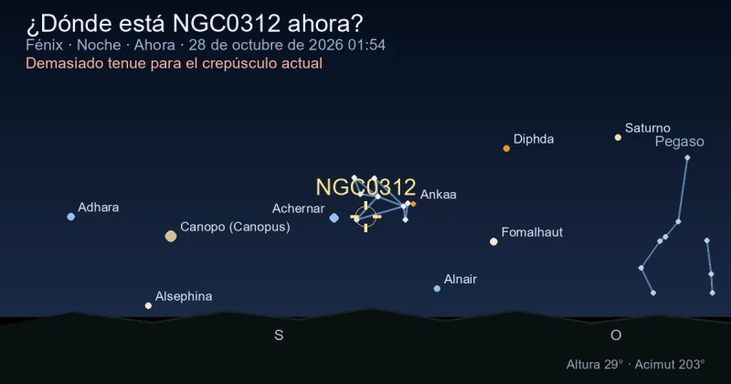 ¿Dónde está NGC0312 ahora?