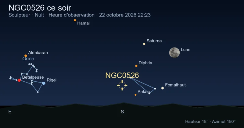 NGC0526 ce soir