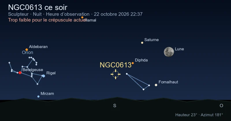 NGC0613 ce soir