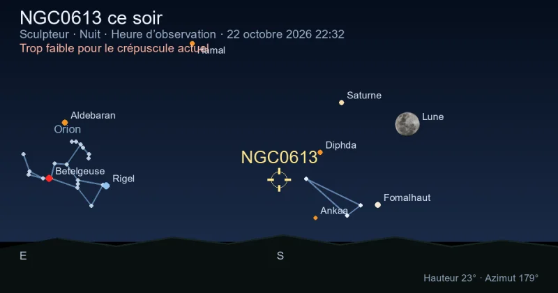 NGC0613 ce soir