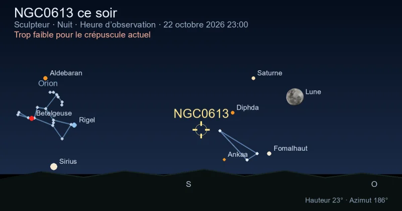 NGC0613 ce soir