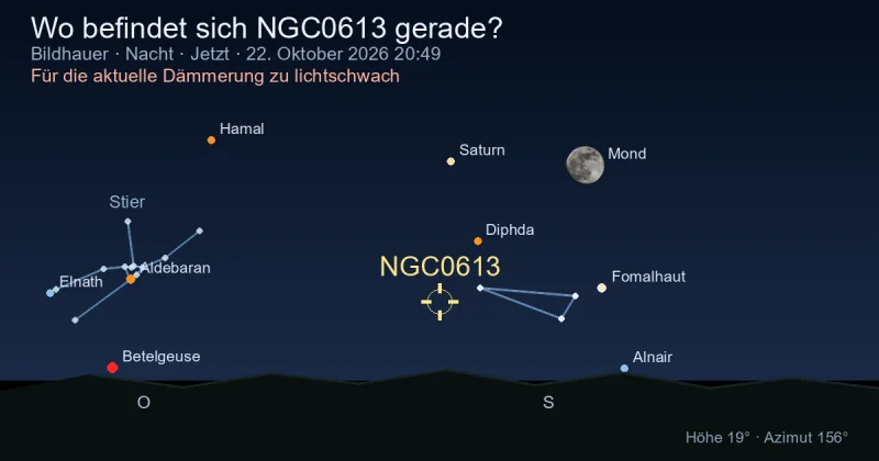 Wo befindet sich NGC0613 gerade?