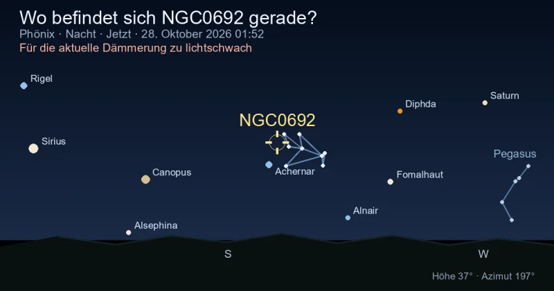 Wo befindet sich NGC0692 gerade?