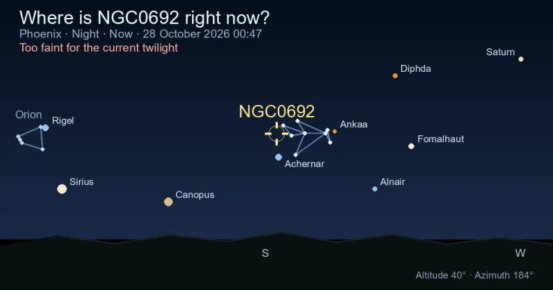 Where is NGC0692 right now?