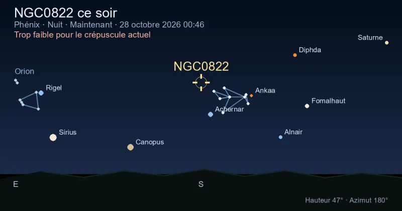 NGC0822 ce soir