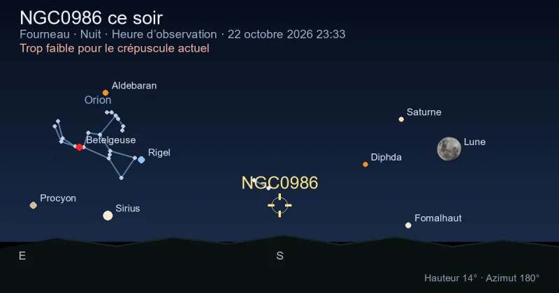 NGC0986 ce soir