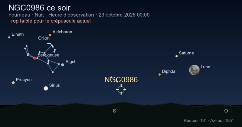 NGC0986 ce soir