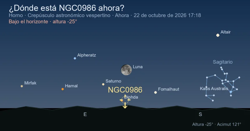 ¿Dónde está NGC0986 ahora?