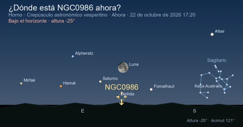 ¿Dónde está NGC0986 ahora?