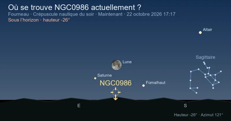 Où se trouve NGC0986 actuellement ?