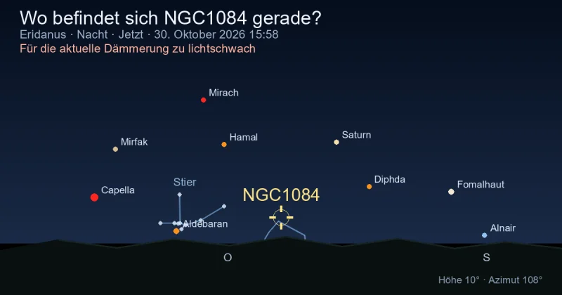 Wo befindet sich NGC1084 gerade?