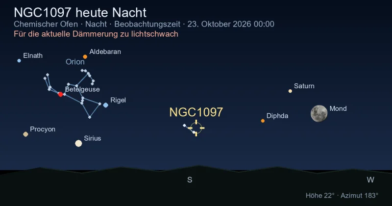 NGC1097 heute Nacht