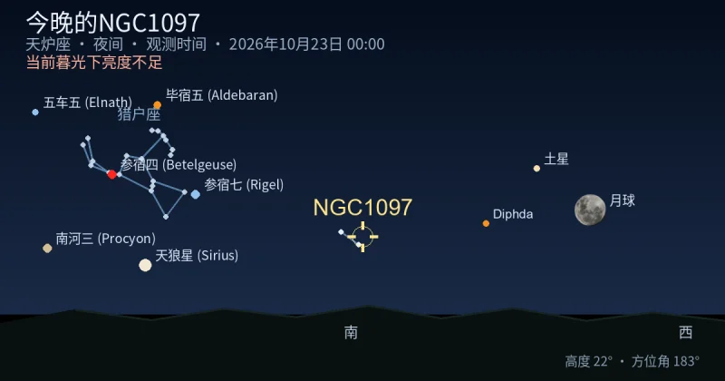 今晚的NGC1097