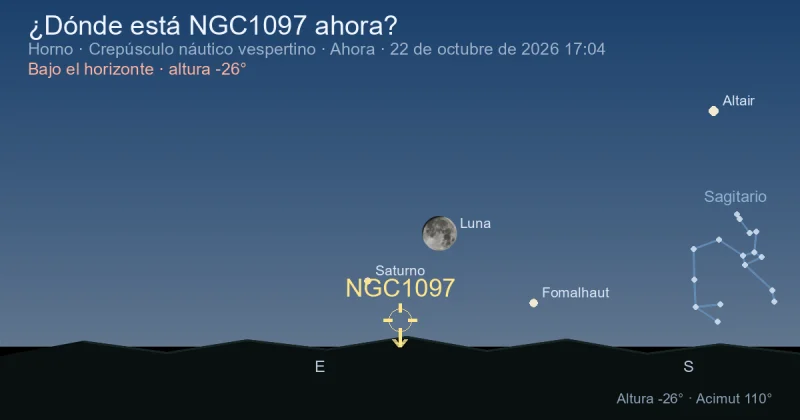¿Dónde está NGC1097 ahora?
