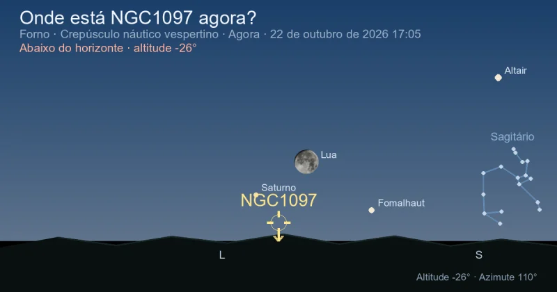 Onde está NGC1097 agora?
