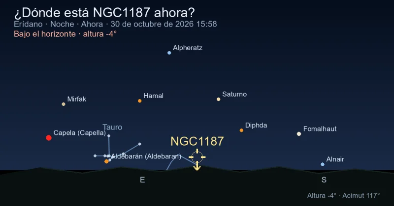 ¿Dónde está NGC1187 ahora?