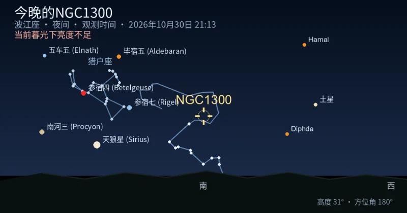 今晚的NGC1300