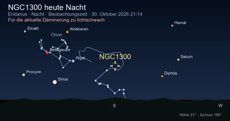 NGC1300 heute Nacht