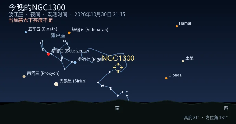 今晚的NGC1300