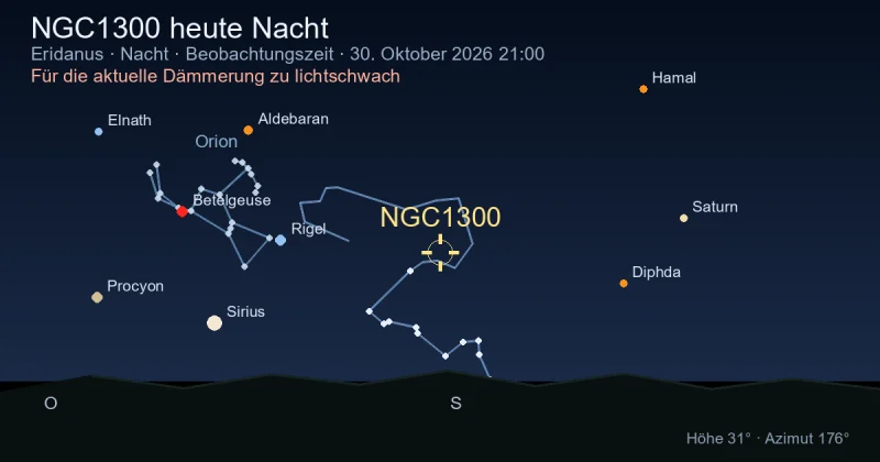 NGC1300 heute Nacht