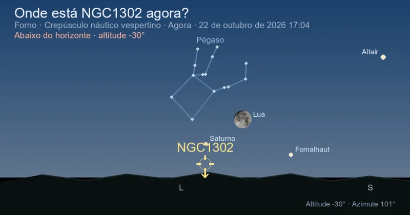 Onde está NGC1302 agora?
