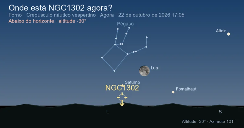Onde está NGC1302 agora?
