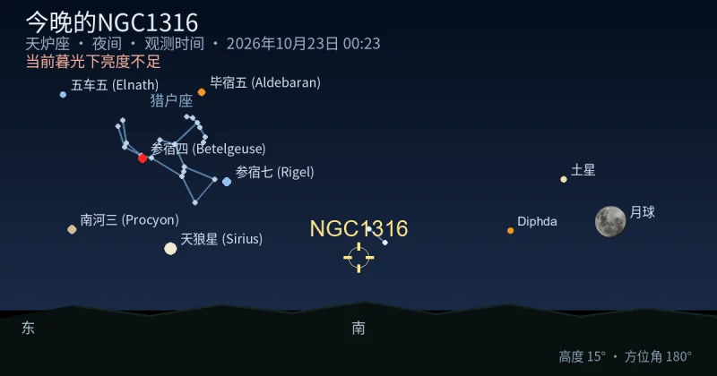 今晚的NGC1316