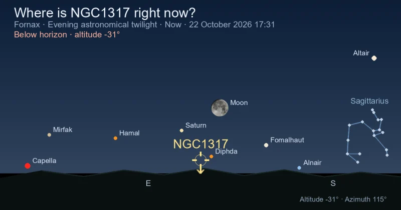 Where is NGC1317 right now?