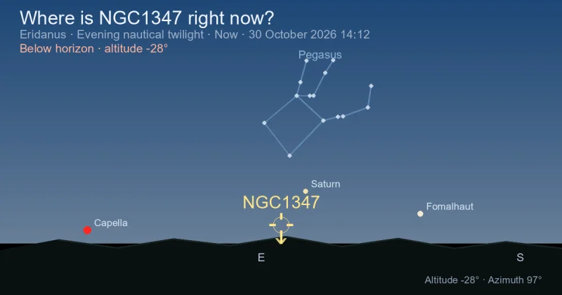 Where is NGC1347 right now?