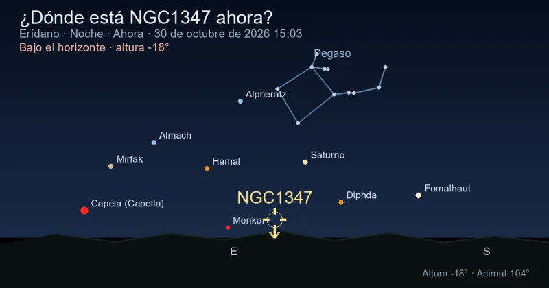 ¿Dónde está NGC1347 ahora?