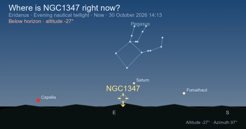 Where is NGC1347 right now?