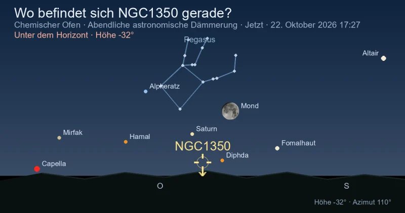 Wo befindet sich NGC1350 gerade?