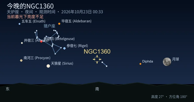 今晚的NGC1360