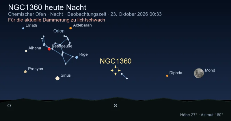 NGC1360 heute Nacht