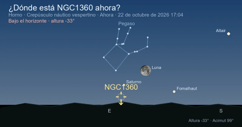 ¿Dónde está NGC1360 ahora?