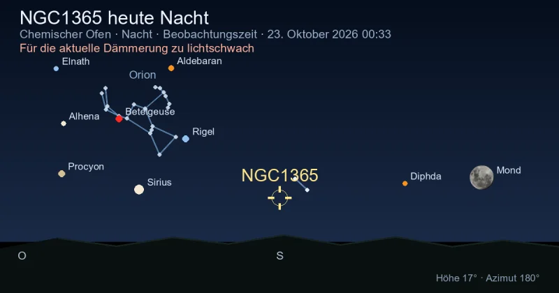NGC1365 heute Nacht