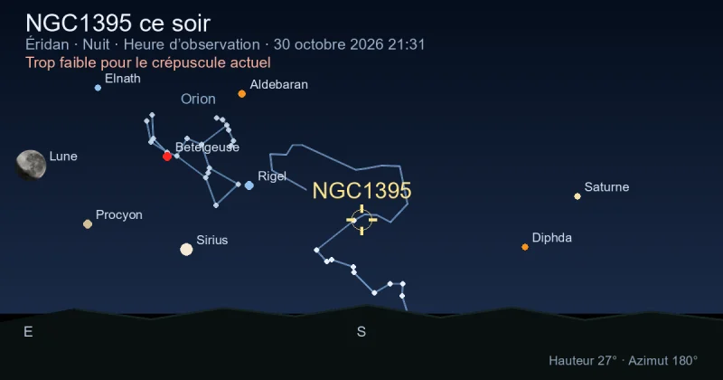 NGC1395 ce soir