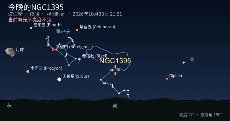 今晚的NGC1395
