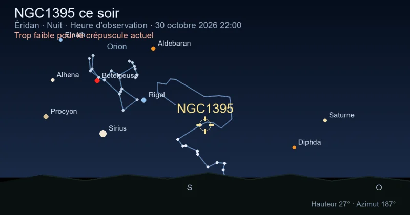 NGC1395 ce soir
