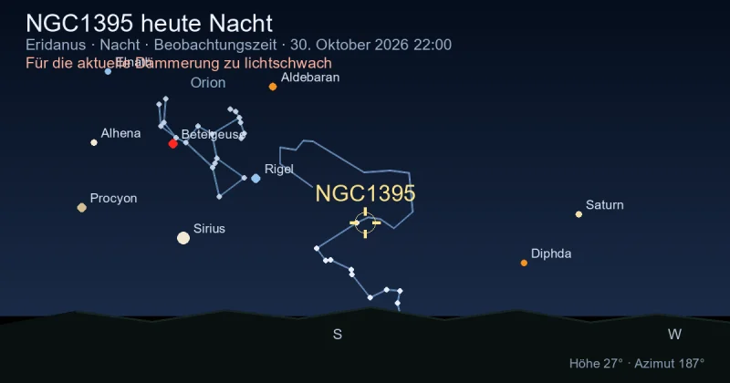 NGC1395 heute Nacht