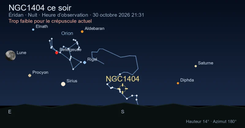 NGC1404 ce soir