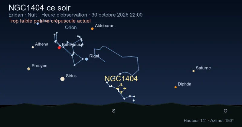 NGC1404 ce soir